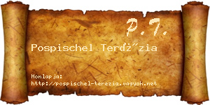 Pospischel Terézia névjegykártya